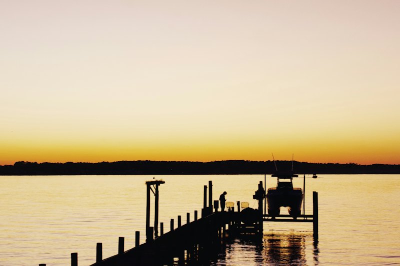 Pier at sunset
