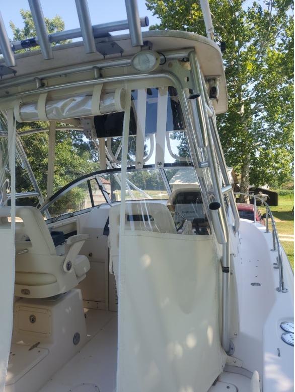 Curtains & roll-ups · Grady-White, made by A&J Canvas in Vanceboro, NC
